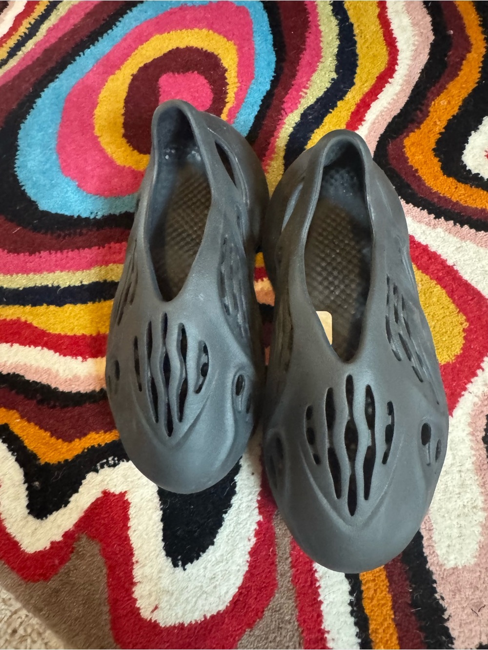 Yeezy Kids Foam Slip-On Clog in Dark Gray